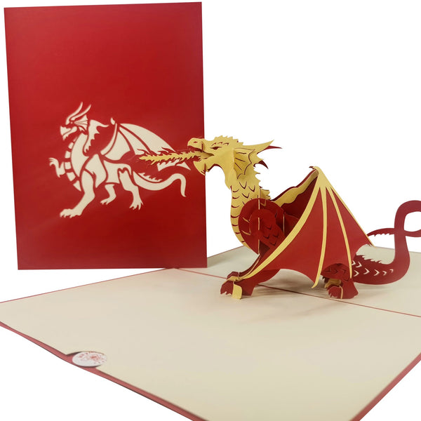 Fierce Dragon Pop-Up Card