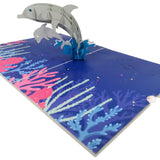 Dolphin & Calf 3D Pop Up Card UK