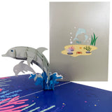 Dolphin & Calf 3D Pop Up Card UK