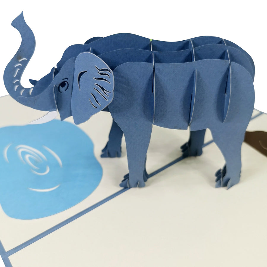 Elephant in the Savanna 3D Pop Up Card UK