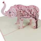 Heart Tree Elephant 3D Pop Up Card UK