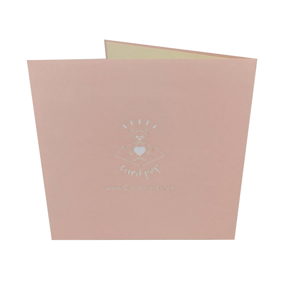 Pink Kennel & Dog 3D Pop Up Card UK