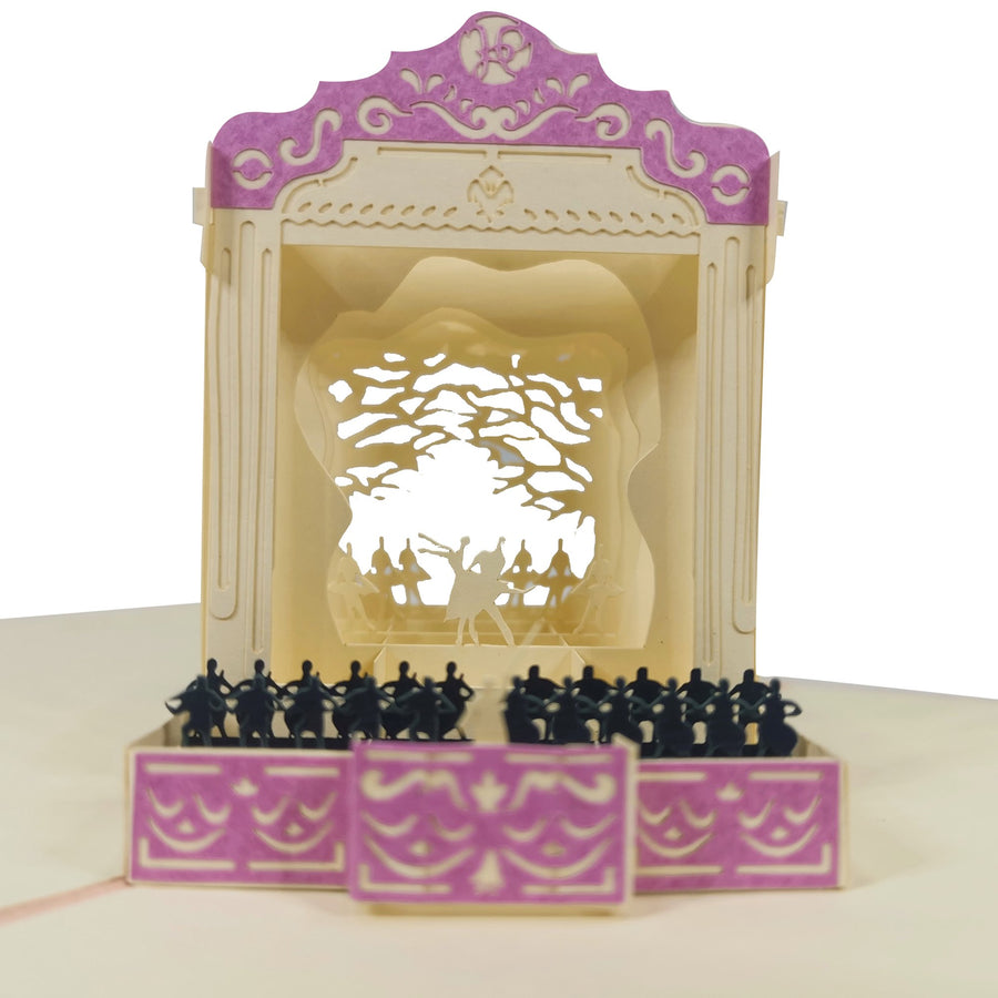 Ballet Dancing Show 3D Pop Up Card UK