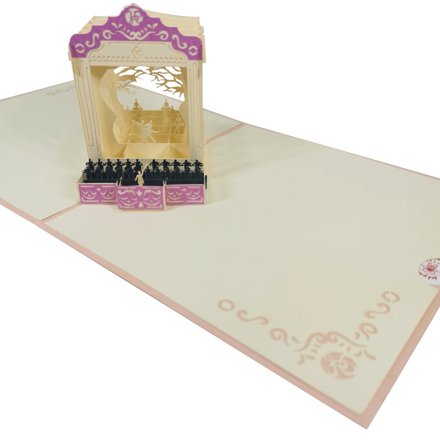 Ballet Dancing Show 3D Pop Up Card UK