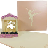 Ballet Dancing Show 3D Pop Up Card UK