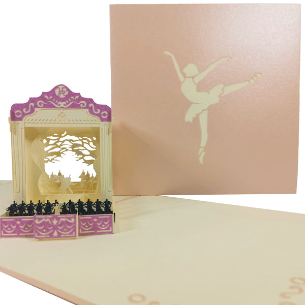 Ballet Dancing Show Pop-Up Card