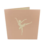 Ballet Dancing Show 3D Pop Up Card UK