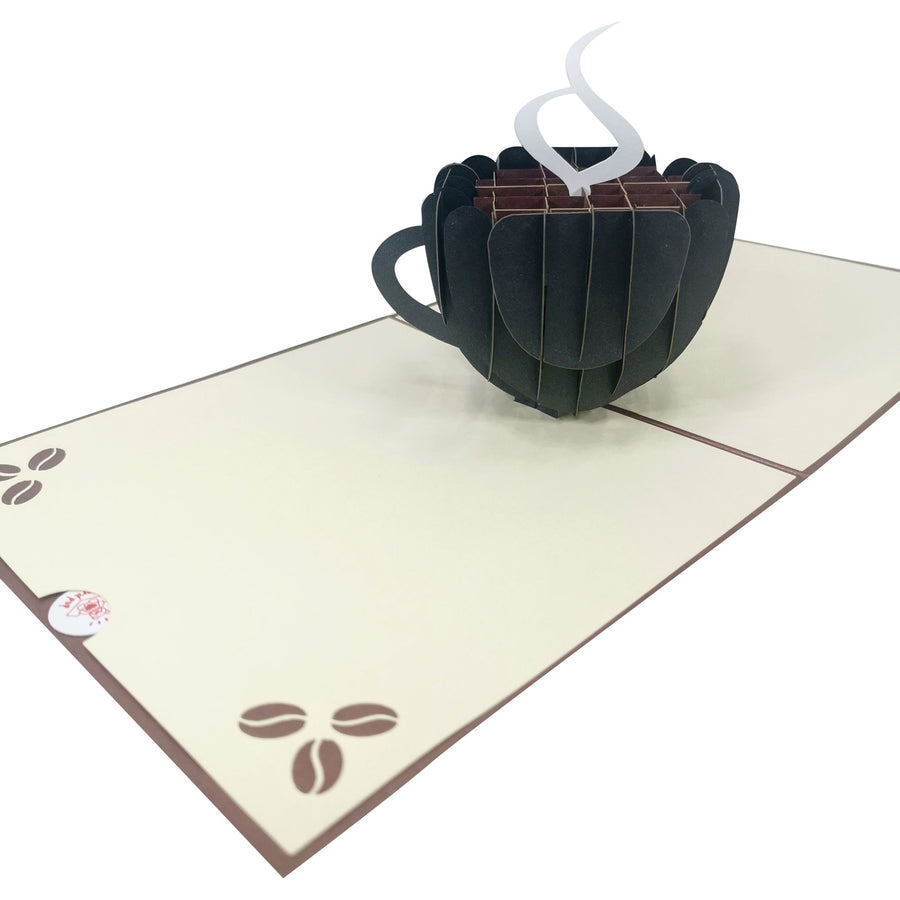 Morning Coffee 3D Pop Up Card UK