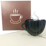 Morning Coffee 3D Pop Up Card UK