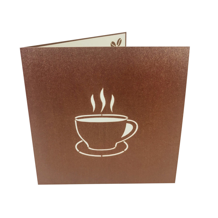 Morning Coffee 3D Pop Up Card UK