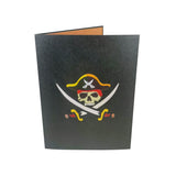 Jolly Roger Pirate Ship 3D Pop Up Card UK