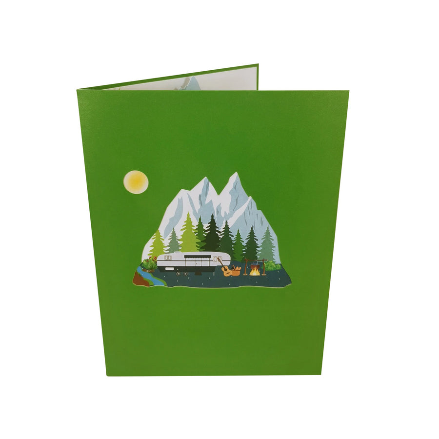 RV Motorhome Caravan 3D Pop Up Card UK