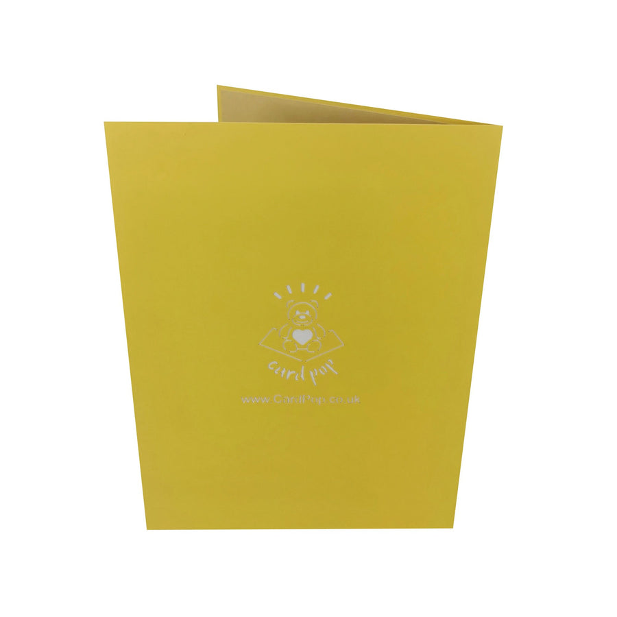 Backhoe Loader Digger 3D Pop Up Card UK