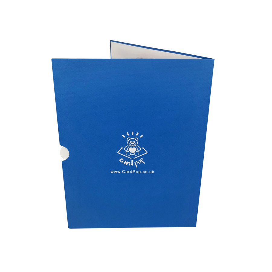 Christmas Teddy In Town 3D Pop Up Christmas Card UK