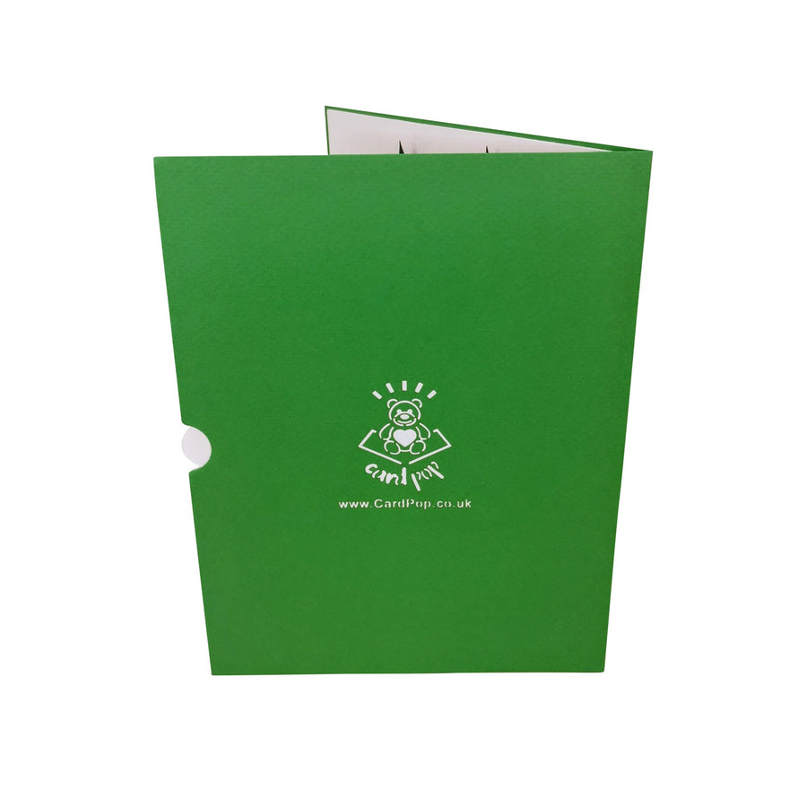 Santa Dancing With Reindeers 3D Pop Up Christmas Card UK