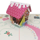Christmas Gingerbread House 3D Pop Up Christmas Card UK