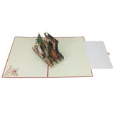 Santa Wishes a Musical Merry Christmas 3D Pop Up Christmas Card UK