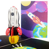Rocket Ship 3D Pop Up Card UK
