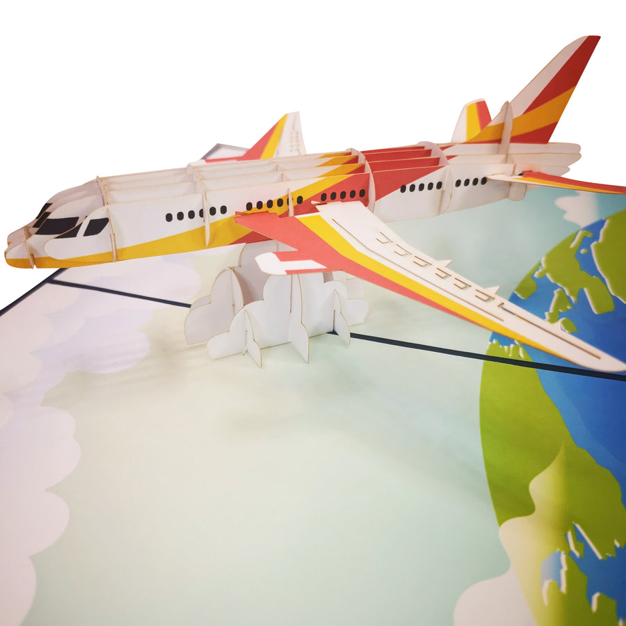 Commercial Airliner 3D Pop Up Card UK
