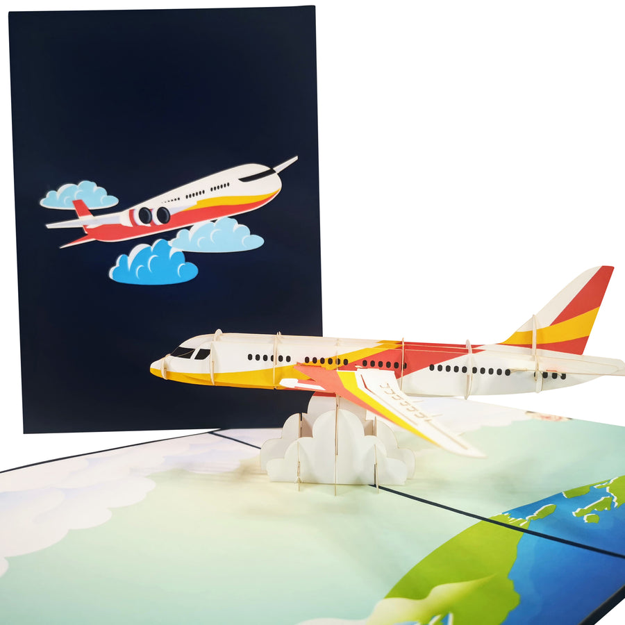 Commercial Airliner 3D Pop Up Card UK