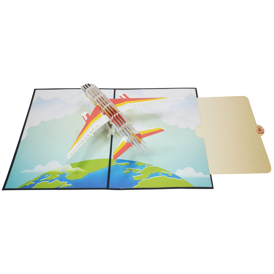 Commercial Airliner 3D Pop Up Card UK