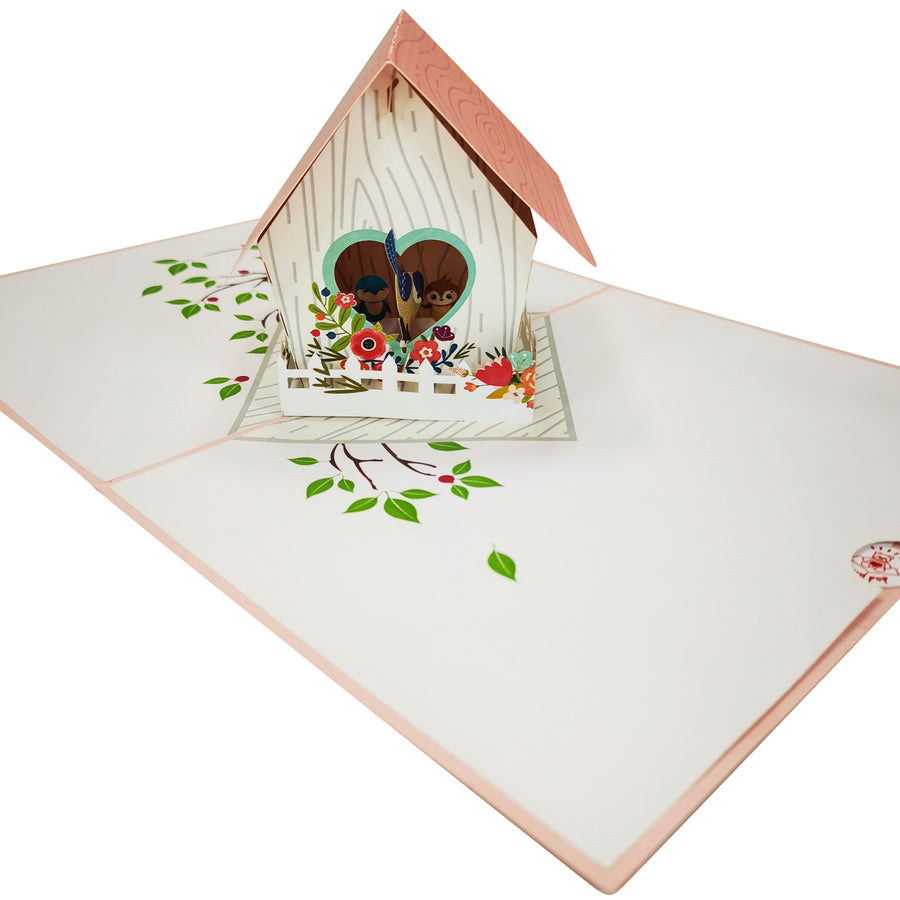 Mother's Day Birdhouse 3D Pop Up Card