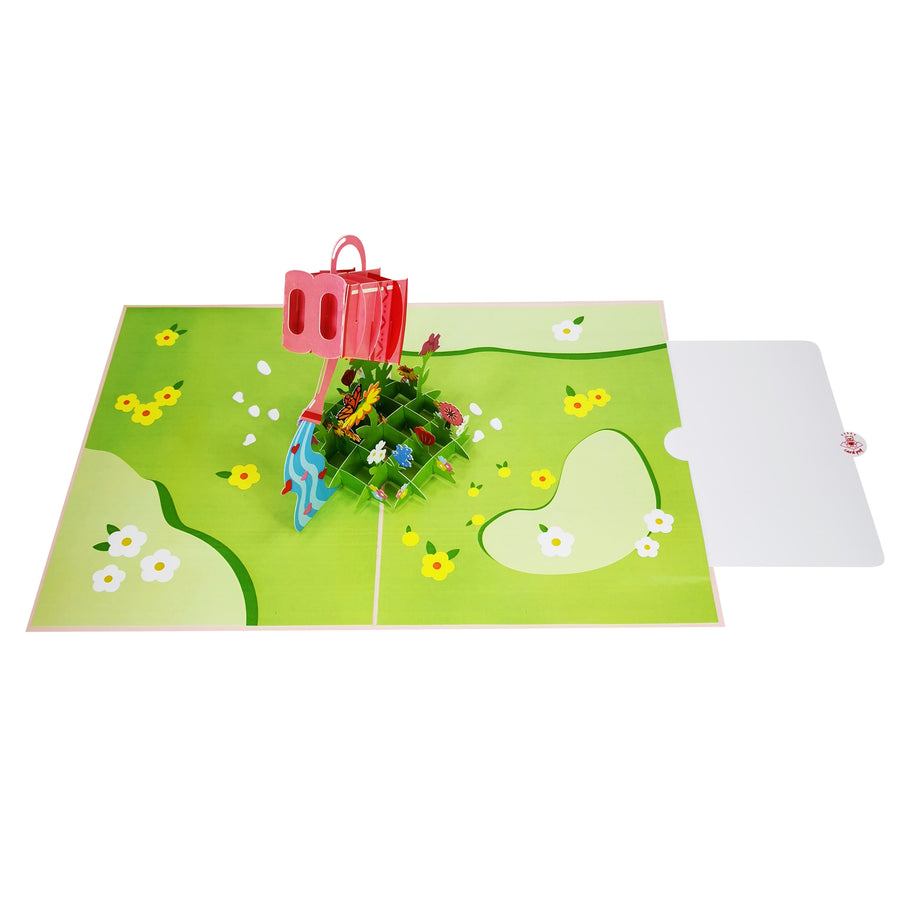 Mother's Day Watering Can 3D Pop Up Card UK