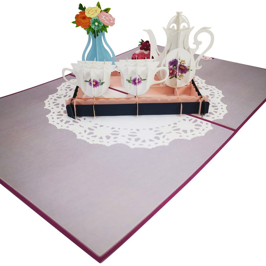 Breakfast in Bed 3D Pop Up Card UK