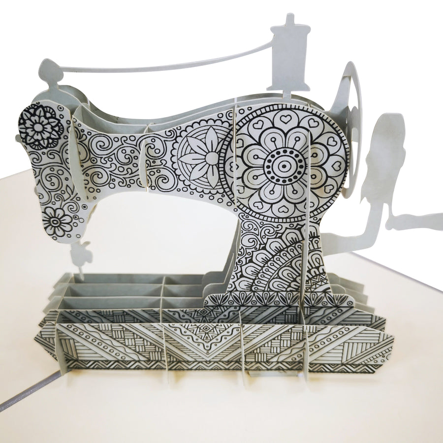 Sewing Machine 3D Pop Up Card UK