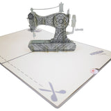 Sewing Machine 3D Pop Up Card UK