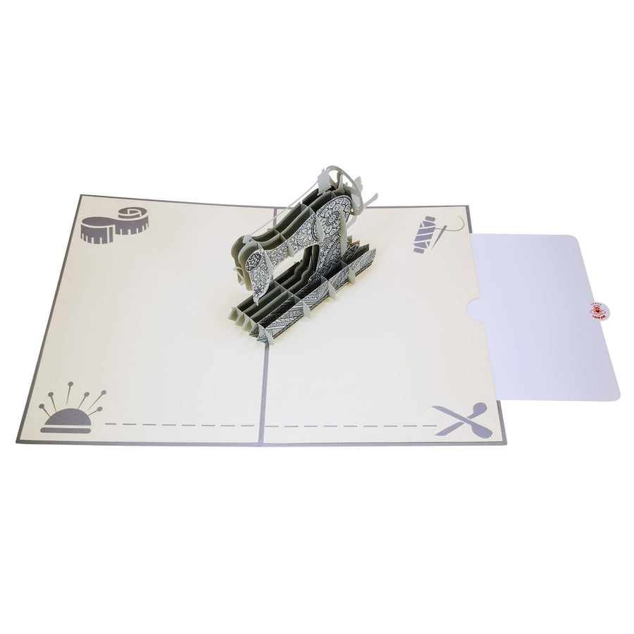 Sewing Machine 3D Pop Up Card UK