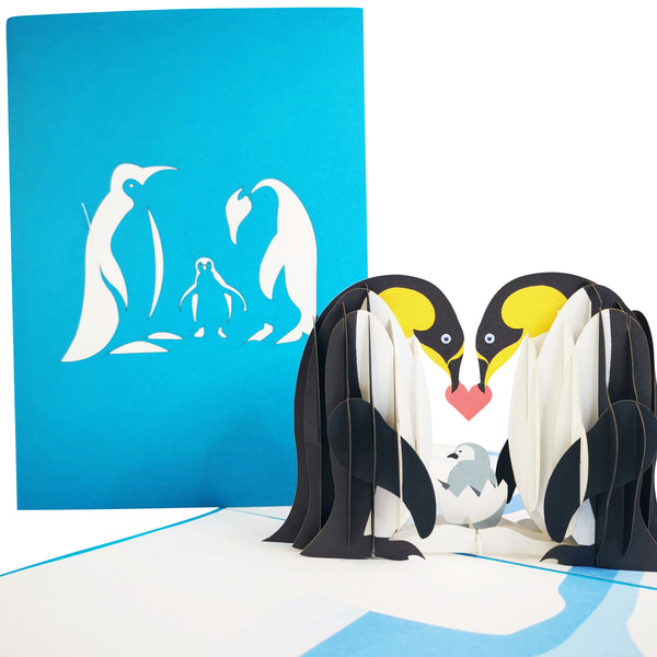 Penguin Family Pop-Up Card