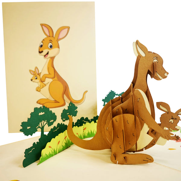 Kangaroo Pop-Up Card