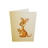 Kangaroo 3D Pop Up Card UK
