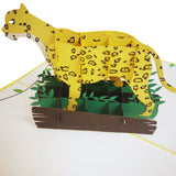Leopard 3D Pop Up Card UK