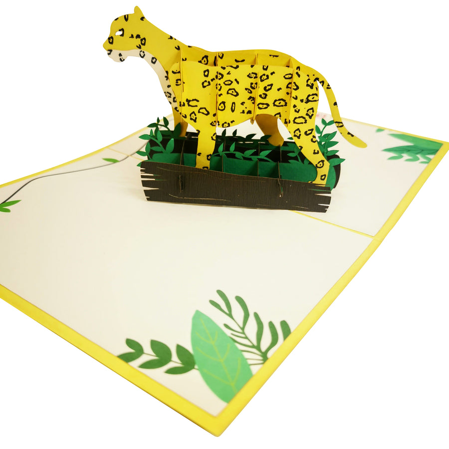 Leopard 3D Pop Up Card UK
