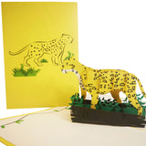Leopard 3D Pop Up Card UK