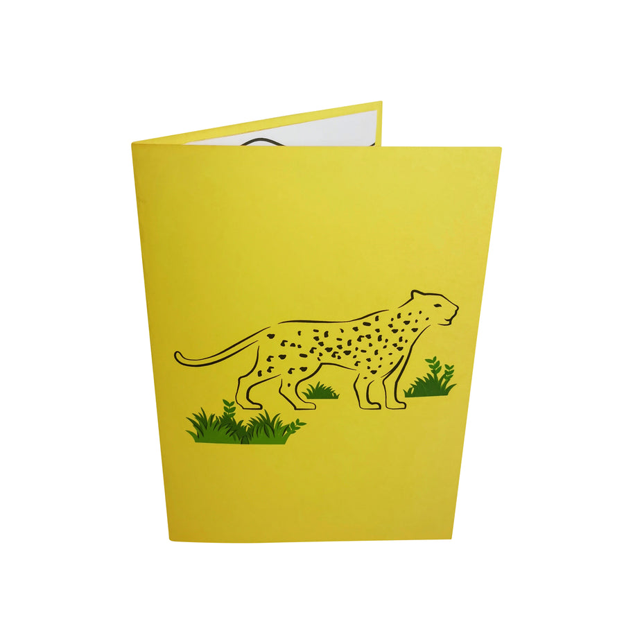 Leopard 3D Pop Up Card UK