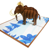 Ice Age Mammoth 3D Pop Up Card UK