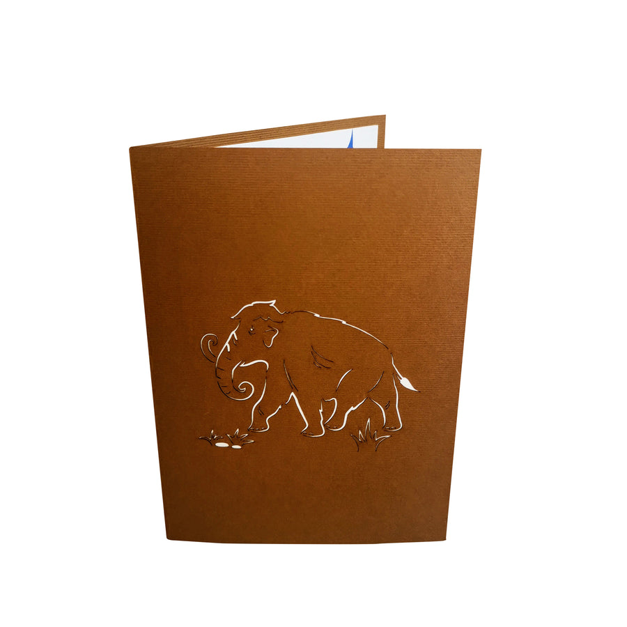 Ice Age Mammoth 3D Pop Up Card UK