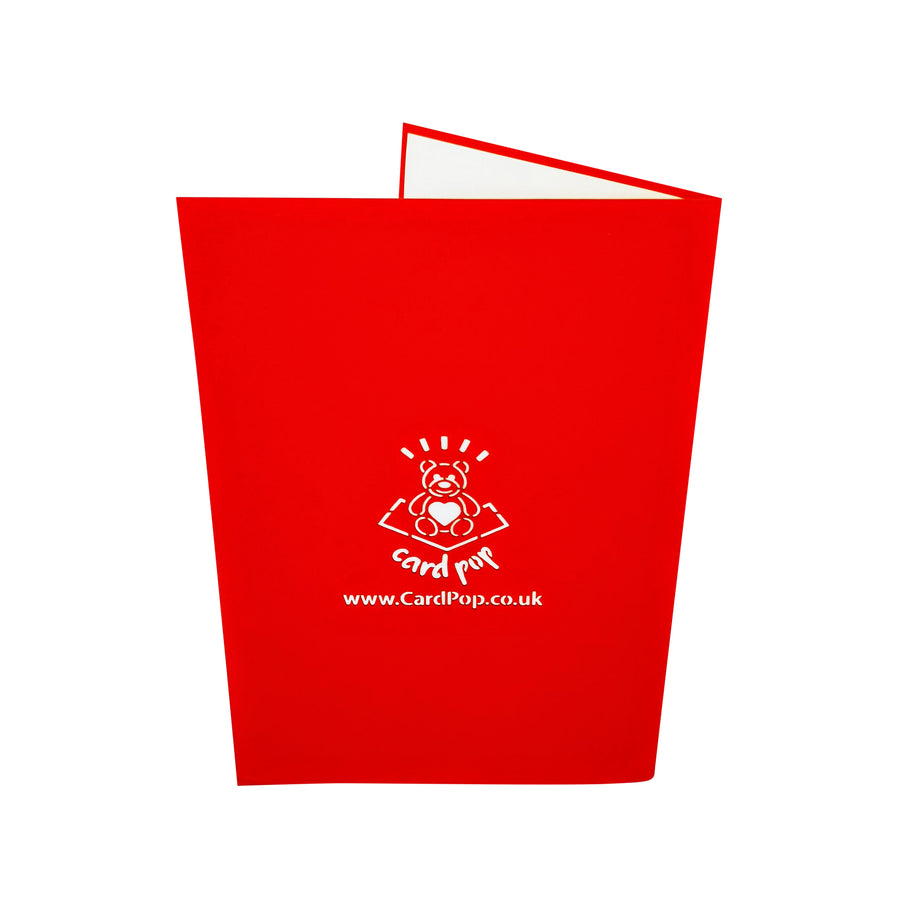 Red Electric Guitar & Amp 3D Pop Up Card UK