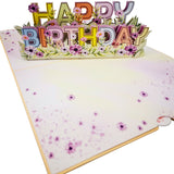 Pastel Happy Birthday 3D Pop Up Card UK
