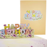 Pastel Happy Birthday 3D Pop Up Card UK