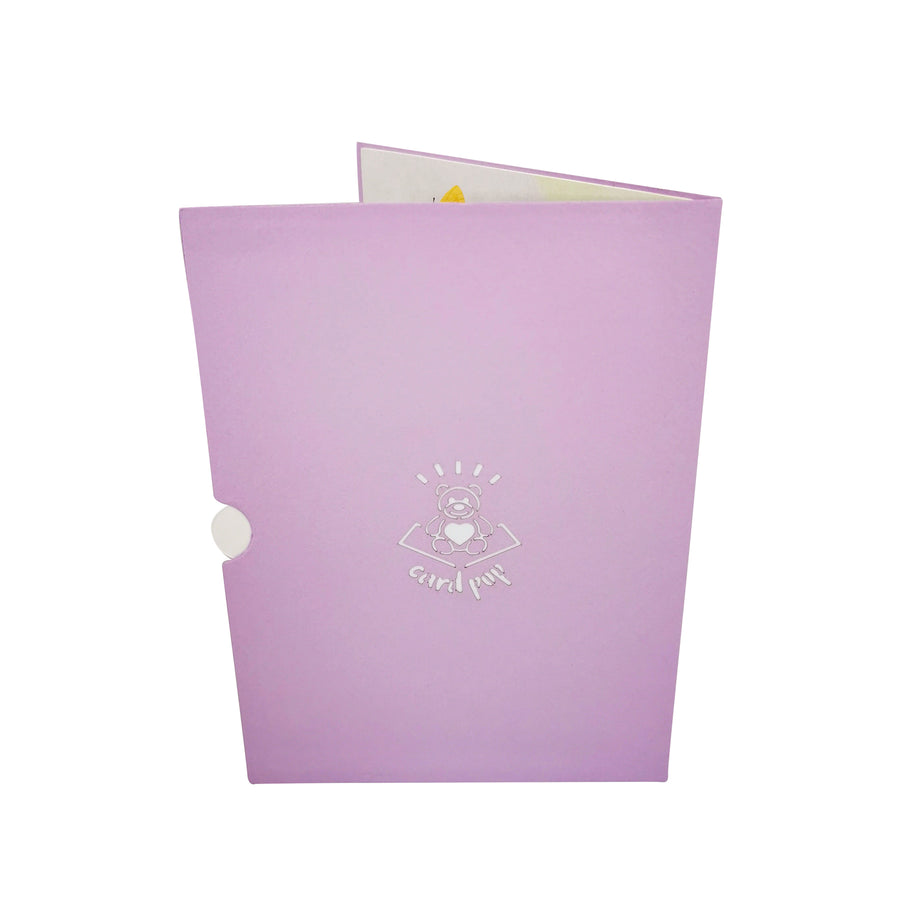 White Lily Bloom 3D Pop Up Card UK