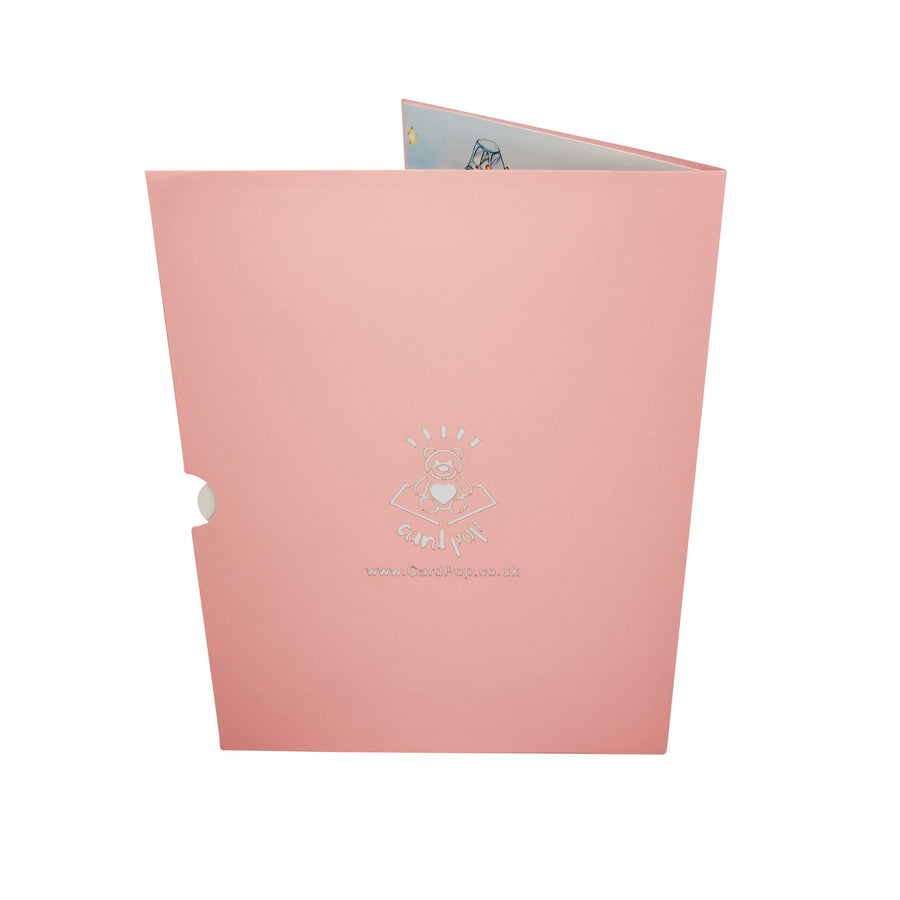 Sleeping Teddy Bear 3D Pop Up Card UK