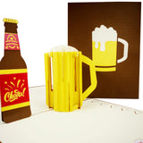 Bottle Of Beer 3D Popup Card UK