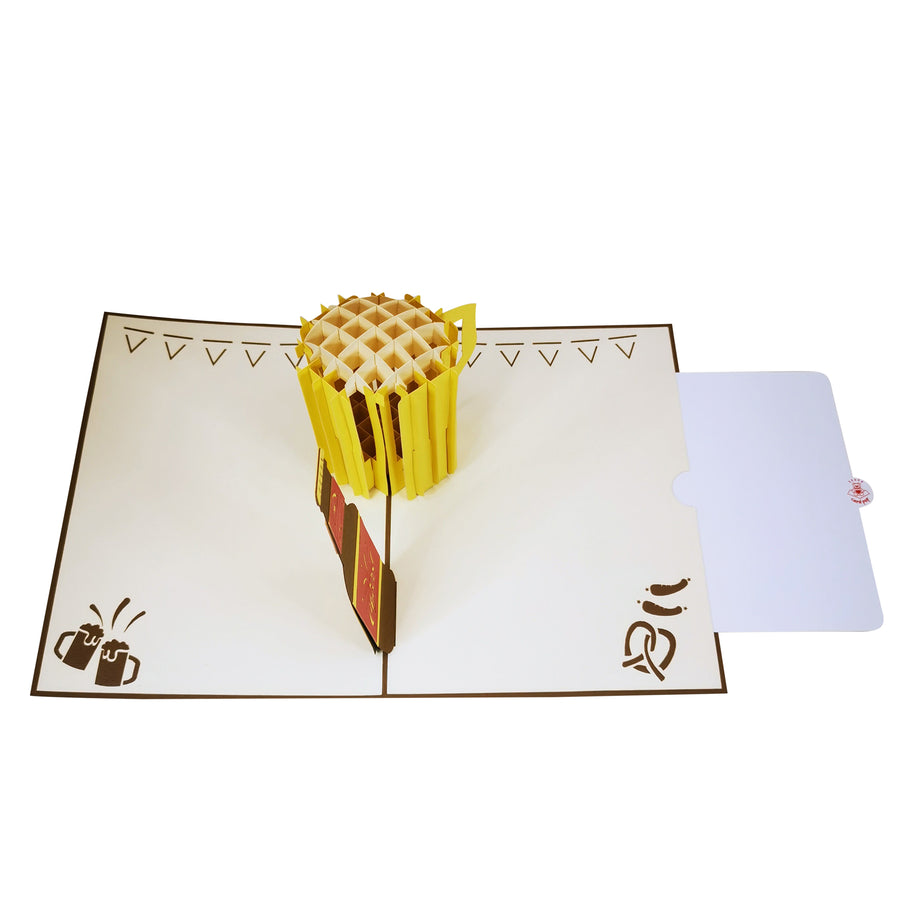 Bottle Of Beer 3D Popup Card UK