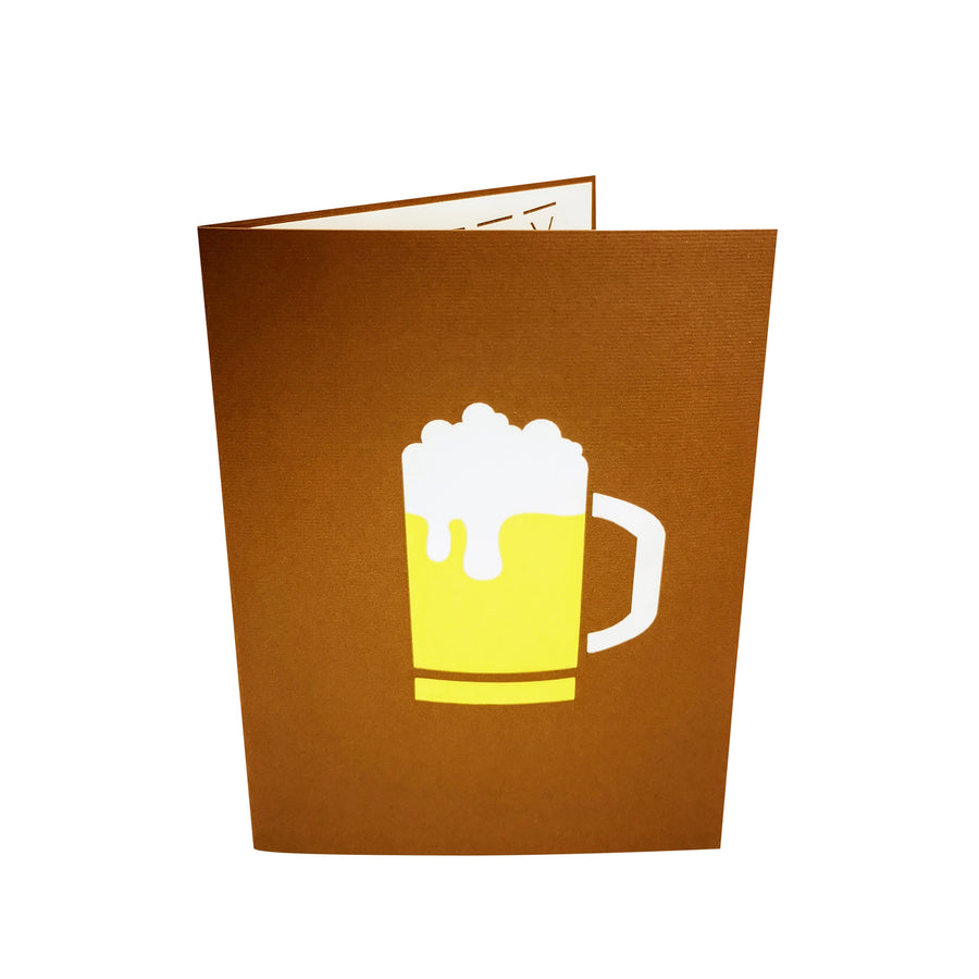 Bottle Of Beer 3D Popup Card UK