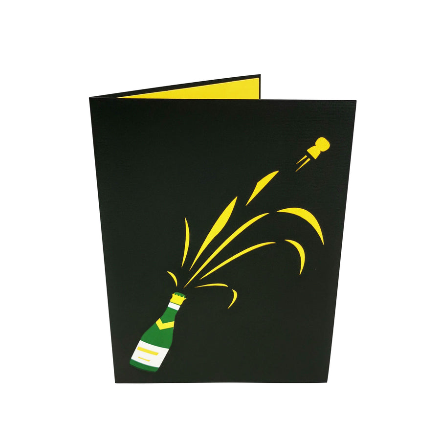 Champagne & Presents 3D Pop Up Card UK