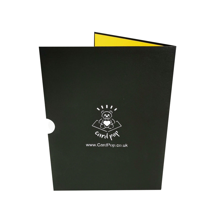 Champagne & Presents 3D Pop Up Card UK